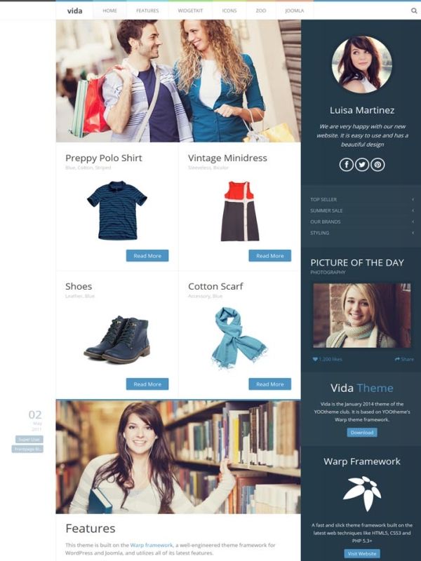 YT Vida шаблон Joomla YT Vida шаблон Joomla скачать